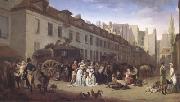 Louis Leopold  Boilly THe Arrival of a Coach (mk05) painting